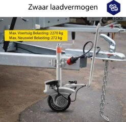 Luxiqo® Elektrisch Neuswiel – Gemotoriseerd Neuswiel – Caravan Mover – Neuswiel Mover – Caravan Neuswiel – Trailer Verplaatser – Elektrische Aanhanger – 350 W – Tot 2270 KG -Winkel Voor Kampeerartikelen 1200x1167 8
