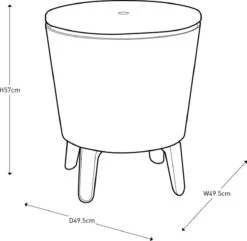 Keter Cool Bar - 3-in-1 - 49.5x49.5x84.5 Cm - Blauw 13 Keter Cool Bar - 3-in-1 - 49.5x49.5x84.5 Cm - Blauw -Winkel Voor Kampeerartikelen 1200x1169 4