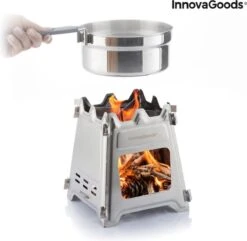 Innovagoods INKLAPBARE STALEN CAMPINGOVEN FLAMET - Camping Oven - Mini Oven - Camping Oventje - Oventje Camping - Mini Oven Vrijstaand - Mini Oventje -Winkel Voor Kampeerartikelen 1200x1169 6