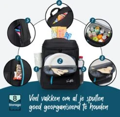 Sunflake Koelrugzak - Lunchtas - Koeltas Backpack Voor Dames & Heren - Zwart -Winkel Voor Kampeerartikelen 1200x1170 1