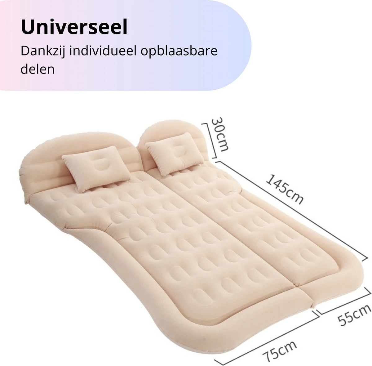 Opblaasbaar Auto Matras - Auto Luchtbed Zwart - Achterbank En Achterbak - Tweepersoons 3-in-1 Universeel Automatras - Inclusief Elektrische Pomp En Accessoires - Kampeer Luchtbed Voor Reizen 6 Opblaasbaar Auto Matras - Auto Luchtbed Zwart - Achterbank En Achterbak - Tweepersoons 3-in-1 Universeel Automatras - Inclusief Elektrische Pomp En Accessoires - Kampeer Luchtbed Voor Reizen - Afbeelding 4