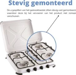 Kemper Gas Kooktoestel - Campingkooktoestel - Set Met 4 Branders - Gas - 4650W 13 Kemper Gas Kooktoestel - Campingkooktoestel - Set Met 4 Branders - Gas - 4650W -Winkel Voor Kampeerartikelen 1200x1180 6
