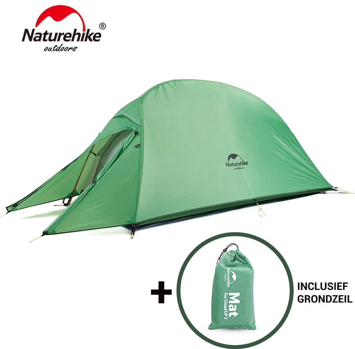 Cloud Up 1 Upgraded - Naturehike® - 1 Persoons Tent - Lichtgewicht Tent - Incl. Grondzeil - 210T 3000mm - Outdoor - Waterdicht - Hiking & Wandelen 3 Cloud Up 1 Upgraded - Naturehike® - 1 Persoons Tent - Lichtgewicht Tent - Incl. Grondzeil - 210T 3000mm - Outdoor - Waterdicht - Hiking & Wandelen