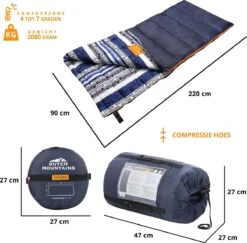 Dutch Mountains Slaapzak Goeree XL - Kussen 25x15cm - 220x90cm Katoenen Slaapzak - Tochtstrip 12 Dutch Mountains Slaapzak Goeree XL - Kussen 25x15cm - 220x90cm Katoenen Slaapzak - Tochtstrip -Winkel Voor Kampeerartikelen 1200x1182 5