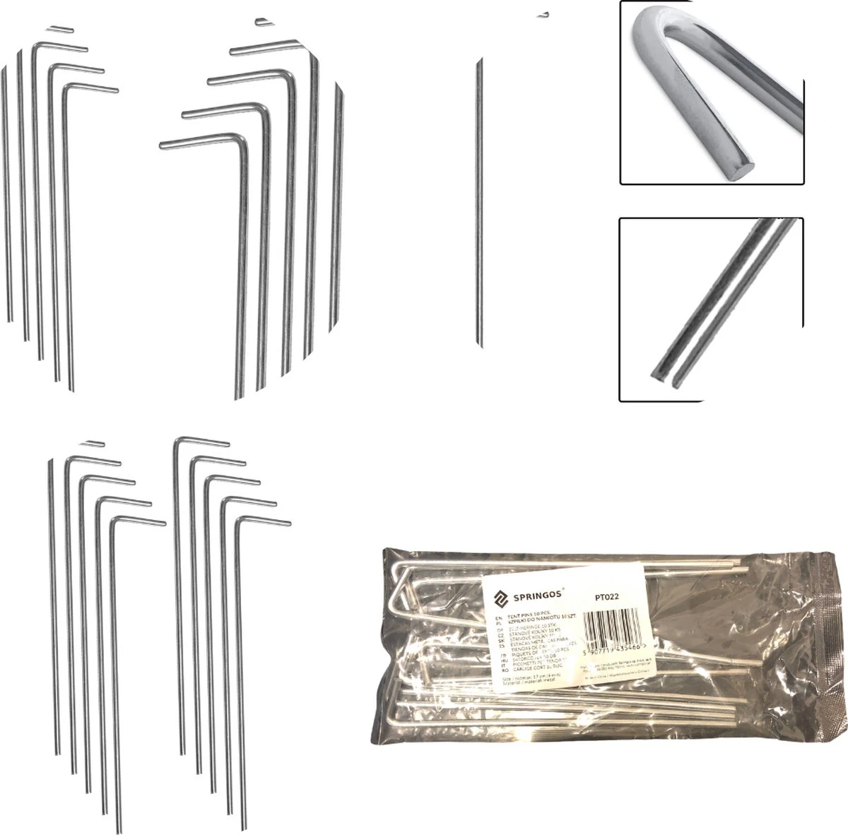 Springos Tentharingen | Haringen | Grondpennen | Staal | 10 Stuks 11 Springos Tentharingen | Haringen | Grondpennen | Staal | 10 Stuks - Afbeelding 9