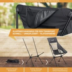 Skandika Campingstoel Compact – Campingstoelen - Campingstoel Tot 150 Kg Belastbaar - Kampeerstoel, Visstoel, Kleine Pakmaat, Opvouwbaar, Stabiel, Licht, Comfortabel Gepolsterd – Draagtas Meegeleverd - Vouwstoel – Zwart 13 Skandika Campingstoel Compact – Campingstoelen - Campingstoel Tot 150 Kg Belastbaar - Kampeerstoel, Visstoel, Kleine Pakmaat, Opvouwbaar, Stabiel, Licht, Comfortabel Gepolsterd – Draagtas Meegeleverd - Vouwstoel – Zwart -Winkel Voor Kampeerartikelen 1200x1184