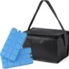 Merkloos Kleine Mini Koeltas Zwart Voor 6 Blikjes Inclusief 2 Koelelementen - Compacte Koelboxen/koeltassen En Elementen -Winkel Voor Kampeerartikelen 1200x1186 4