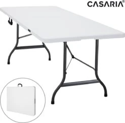 Casaria Tuintafel Opvouwbaar – Met Draaggreep 220x70 Cm – Wit -Winkel Voor Kampeerartikelen 1200x1187 1