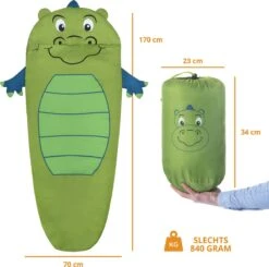 Dutch Mountains Kinderslaapzak Nijlpaard - 170 X 70cm Polyester - Zacht Lichtgewicht – Opberghoes -Winkel Voor Kampeerartikelen 1200x1190 10