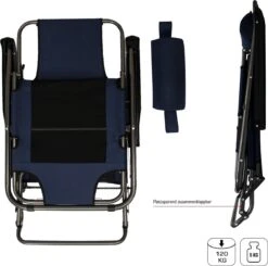 Ligstoel 155x60cm - Opvouwbaar Campingstoel Ligbed Strandstoel Tuinstoel Vouwligstoel Blauw -Winkel Voor Kampeerartikelen 1200x1191 3