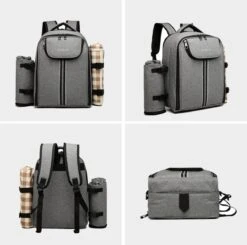 Kono Koeltas - Koelrugzak - Picknick - Picknicktas Met Flessenhouder - Koelrugtas Met Picknickkleed - Grijs (E6915 GY) 17 Kono Koeltas - Koelrugzak - Picknick - Picknicktas Met Flessenhouder - Koelrugtas Met Picknickkleed - Grijs (E6915 GY) -Winkel Voor Kampeerartikelen 1200x1191 8