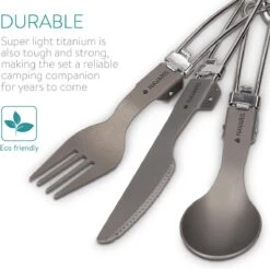 Navaris Campingbestek Van Titanium - Set Met Vork, Mes En Lepel - Inklapbaar - Bestekset Voor Onderweg - Inclusief Karabijnhaak En Bewaarzakje 18 Navaris Campingbestek Van Titanium - Set Met Vork, Mes En Lepel - Inklapbaar - Bestekset Voor Onderweg - Inclusief Karabijnhaak En Bewaarzakje -Winkel Voor Kampeerartikelen 1200x1195 13