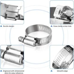 BOTC Slangklemmen Set - RVS Slangklem - Ø 8-38mm - 60 Delig -Winkel Voor Kampeerartikelen 1200x1196 15