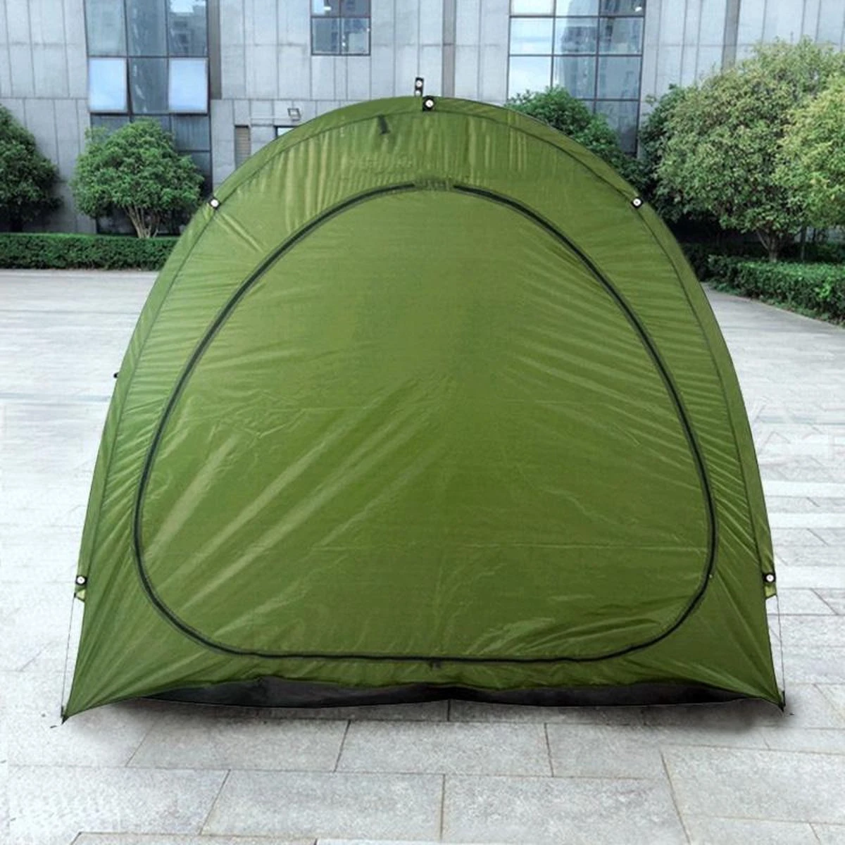 Merkloos Fietstent, Beschermhoes Fietsenschuur, Tent Voor Camping In De Open Lucht-groen 200*80*165CM 4 Merkloos Fietstent, Beschermhoes Fietsenschuur, Tent Voor Camping In De Open Lucht-groen 200*80*165CM - Afbeelding 2