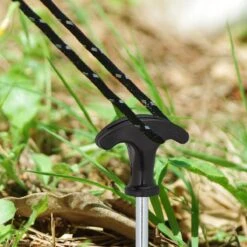 Relaxdays Tentharingen - Haringen - Schroefharingen - T-haring - 12 Stuks - Grondpennen - Zwart -Winkel Voor Kampeerartikelen 1200x1200 115