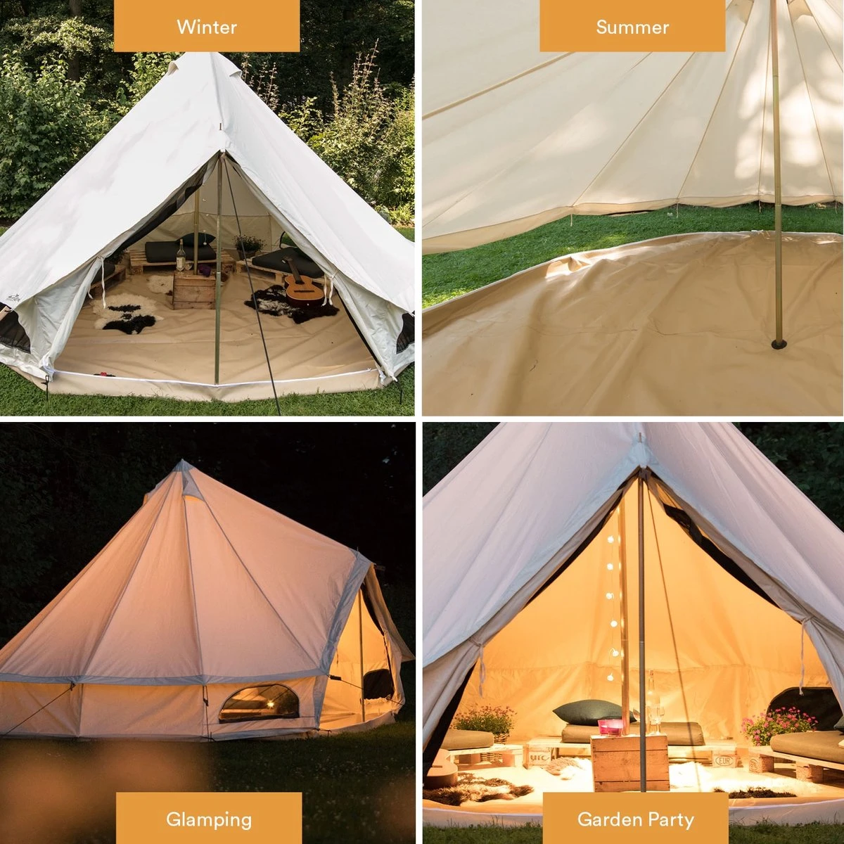 Skandika Tipii 400 Canvas Tent – Tipi-tenten – 8 Persoons Familietent - Campingtent – Muggengaas – 250 Cm Stahoogte – 400 Cm Diameter – 4000 Mm Waterkolom – Indische Tent, Partytent, Festivaltent – Outdoor, Camping, Tuin – Kamperen – Wit 8 Skandika Tipii 400 Canvas Tent – Tipi-tenten – 8 Persoons Familietent - Campingtent – Muggengaas – 250 Cm Stahoogte – 400 Cm Diameter – 4000 Mm Waterkolom – Indische Tent, Partytent, Festivaltent – Outdoor, Camping, Tuin – Kamperen – Wit - Afbeelding 6