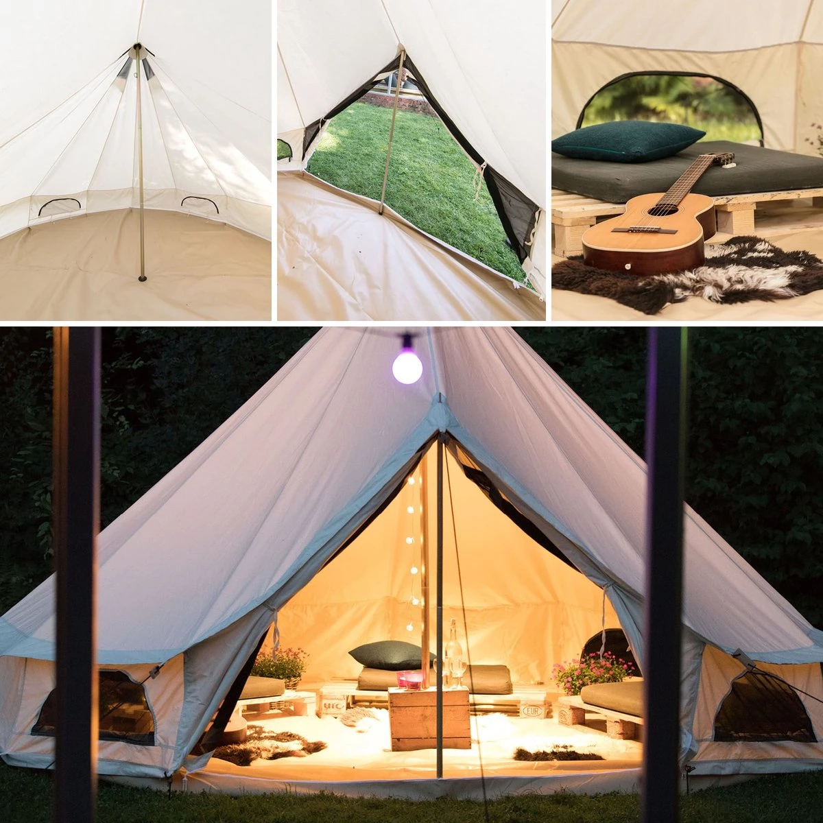 Skandika Tipii 400 Canvas Tent – Tipi-tenten – 8 Persoons Familietent - Campingtent – Muggengaas – 250 Cm Stahoogte – 400 Cm Diameter – 4000 Mm Waterkolom – Indische Tent, Partytent, Festivaltent – Outdoor, Camping, Tuin – Kamperen – Wit 10 Skandika Tipii 400 Canvas Tent – Tipi-tenten – 8 Persoons Familietent - Campingtent – Muggengaas – 250 Cm Stahoogte – 400 Cm Diameter – 4000 Mm Waterkolom – Indische Tent, Partytent, Festivaltent – Outdoor, Camping, Tuin – Kamperen – Wit - Afbeelding 8