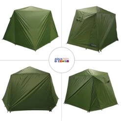FisherPro Karpertent Met Stormcover – Vistent – Tent - Bescherming Tegen Zon En Wind – 100% Waterdichte Stormhoes – Met Handige Meeneemtas – Ook Geschikt Als Strandtent Of Festivaltent – Extra Veiligheid En Warmte Door Stormcover -Winkel Voor Kampeerartikelen 1200x1200 1207