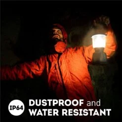 Favour L0818 Retro Camping Lamp Oplaadbaar LED, 320 Lumen, IP64 Waterdicht, Draagbare Kampeerlamp, Tentlamp, Acculamp, Traploos Dimbare Lamp Incl. Kaarslicht-modus, Blauw -Winkel Voor Kampeerartikelen 1200x1200 1366