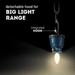 Favour L0818 Retro Camping Lamp Oplaadbaar LED, 320 Lumen, IP64 Waterdicht, Draagbare Kampeerlamp, Tentlamp, Acculamp, Traploos Dimbare Lamp Incl. Kaarslicht-modus, Blauw -Winkel Voor Kampeerartikelen 1200x1200 1367