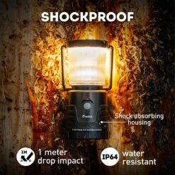 Favour L1061 Camping Lamp LED, 875 Lumen, IP64, Waterdicht, Draagbare Kampeerlamp, Tentlamp, Schokbestendig, 4 Verschillende Lichtmodi Incl Kaarslicht-modus, Afneembaar Deksel, Handig & Compact Formaat -Winkel Voor Kampeerartikelen 1200x1200 1405