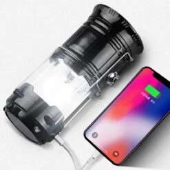 Merkloos Xtraworks - Multifunctionele Solar LED Campinglamp Met Handvatten - IPX 45 Waarde, USB-lader En Powerbank - Mat Zwart -Winkel Voor Kampeerartikelen 1200x1200 1410