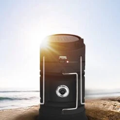 Merkloos Xtraworks - Multifunctionele Solar LED Campinglamp Met Handvatten - IPX 45 Waarde, USB-lader En Powerbank - Mat Zwart -Winkel Voor Kampeerartikelen 1200x1200 1411