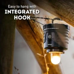 Favour L0434 Camping Lamp LED, 1105 Lumen, IP64, Waterdicht, Draagbare Kampeerlamp, Tentlamp, Schokbestendig, 4 Verschillende Lichtmodi Inclusief Kaarslicht-modus, Afneembaar Deksel & Compact Formaat -Winkel Voor Kampeerartikelen 1200x1200 1428