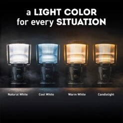 Favour L0434 Camping Lamp LED, 1105 Lumen, IP64, Waterdicht, Draagbare Kampeerlamp, Tentlamp, Schokbestendig, 4 Verschillende Lichtmodi Inclusief Kaarslicht-modus, Afneembaar Deksel & Compact Formaat -Winkel Voor Kampeerartikelen 1200x1200 1435