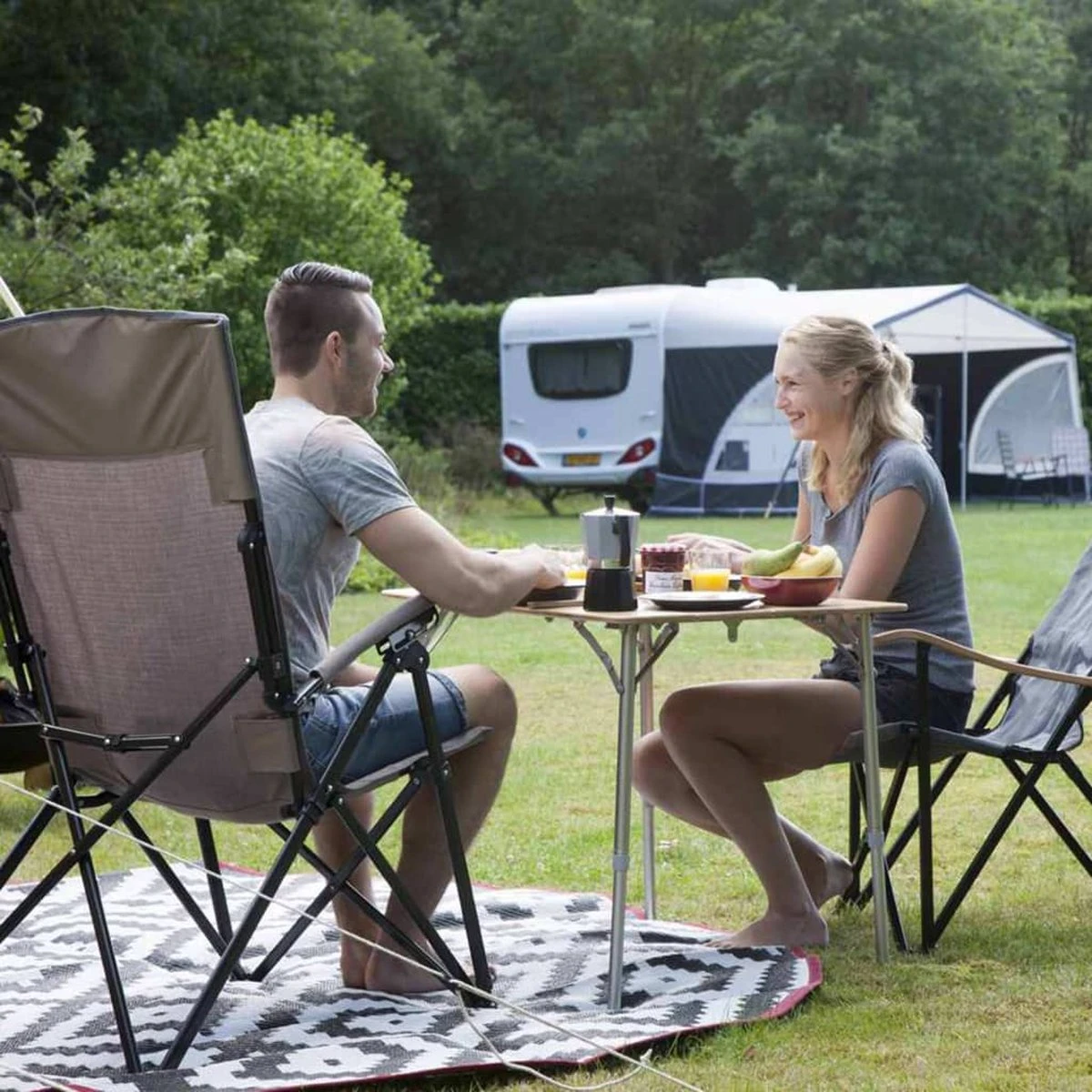 Bo-Camp Urban Outdoor - Buitenkleed - Rond - Ø 200 Cm 4 Bo-Camp Urban Outdoor - Buitenkleed - Rond - Ø 200 Cm - Afbeelding 2