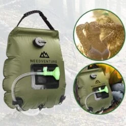 Needventure Solar Douche - Camping Douchezak - Buiten Douche - Tuindouche - Inclusief Thermometer - Waterzak Met Douchekop - 20L - Groen -Winkel Voor Kampeerartikelen 1200x1200 1481