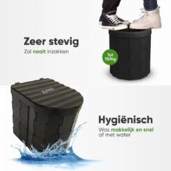 KNGZ Outdoor Gear – Camping Toilet – Nieuw Model – Biologisch Afbreekbare Zakjes – Opvouwbare Camping Toilet Met Deksel – Camping Toilet Hoge Zit – Draagbare WC Emmer Volwassen – Draagbaar Mobiel Potje – Nachtemmer – Opvouwbaar Toilet – Kamperen 12 KNGZ Outdoor Gear – Camping Toilet – Nieuw Model – Biologisch Afbreekbare Zakjes – Opvouwbare Camping Toilet Met Deksel – Camping Toilet Hoge Zit – Draagbare WC Emmer Volwassen – Draagbaar Mobiel Potje – Nachtemmer – Opvouwbaar Toilet – Kamperen -Winkel Voor Kampeerartikelen 1200x1200 1488