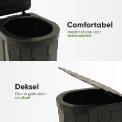 KNGZ Outdoor Gear – Camping Toilet – Nieuw Model – Biologisch Afbreekbare Zakjes – Opvouwbare Camping Toilet Met Deksel – Camping Toilet Hoge Zit – Draagbare WC Emmer Volwassen – Draagbaar Mobiel Potje – Nachtemmer – Opvouwbaar Toilet – Kamperen 13 KNGZ Outdoor Gear – Camping Toilet – Nieuw Model – Biologisch Afbreekbare Zakjes – Opvouwbare Camping Toilet Met Deksel – Camping Toilet Hoge Zit – Draagbare WC Emmer Volwassen – Draagbaar Mobiel Potje – Nachtemmer – Opvouwbaar Toilet – Kamperen -Winkel Voor Kampeerartikelen 1200x1200 1489