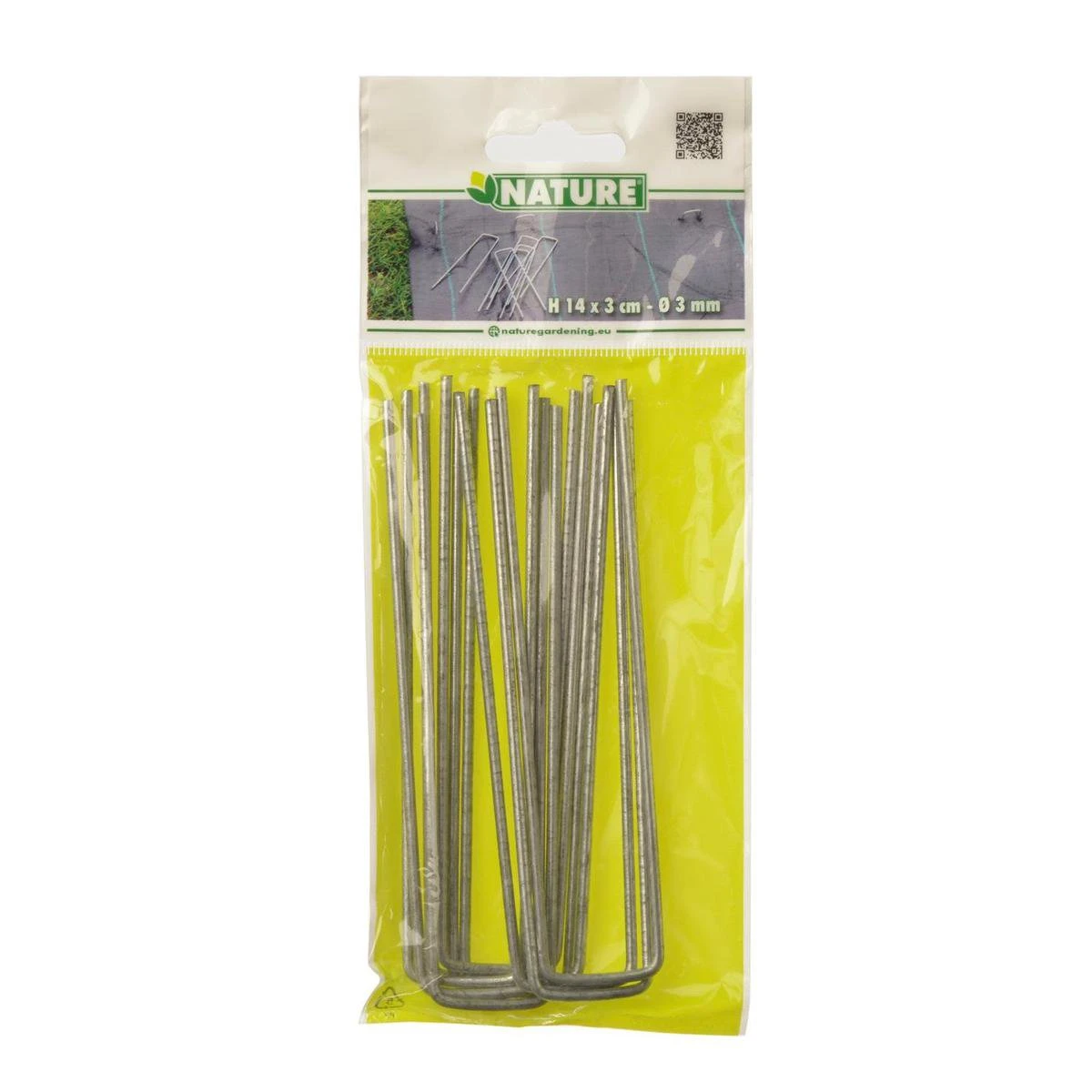 Nature - Gronddoekpennen (10 St.) - 14x3cm - Metaal 6 Nature - Gronddoekpennen (10 St.) - 14x3cm - Metaal - Afbeelding 4
