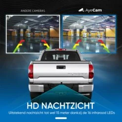 AyeCam Achteruitrijcamera - 4,3 Inch Scherm - 2 Kanaals – Nachtzicht - Incl. Begeleidingslijnen -Winkel Voor Kampeerartikelen 1200x1200 1586