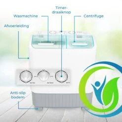XatiX - Mini Wasmachine Met Dubbele Trommel 5,6 Kg - Toerental 1400 -Winkel Voor Kampeerartikelen 1200x1200 1605