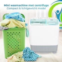 XatiX - Mini Wasmachine Met Dubbele Trommel 5,6 Kg - Toerental 1400 -Winkel Voor Kampeerartikelen 1200x1200 1606