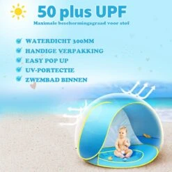 Seidon Strandtent Baby - Pop Up Tent - UV Bescherming - Baby En Kind - Waterdicht - Zwembadje - UV Bescherming -Winkel Voor Kampeerartikelen 1200x1200 163