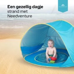 Needventure Baby Strandtent - Pop Up Tent - Windscherm Strand - Camping Strandtentje - Speeltent - Blauw -Winkel Voor Kampeerartikelen 1200x1200 165