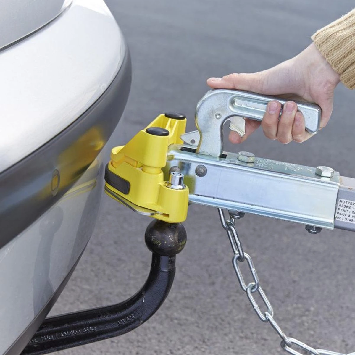 Mottez - Disselslot / Trekhaakslot Diefstalbeveiliging Voor Aanhanger / Caravan 6 Mottez - Disselslot / Trekhaakslot Diefstalbeveiliging Voor Aanhanger / Caravan - Afbeelding 4