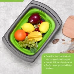 Buxibo - 3-Delige Keuken Vergiet Set Inklapbaar Groen/Grijs -Winkel Voor Kampeerartikelen 1200x1200 1696