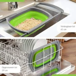 Buxibo - 3-Delige Keuken Vergiet Set Inklapbaar Groen/Grijs -Winkel Voor Kampeerartikelen 1200x1200 1701