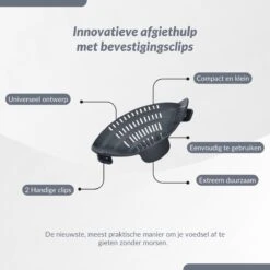 SensaHome- Siliconen Vergiet - Keuken Afgietdeksel - Afgiethulp - Siliconen - BPA Vrij - Grijs -Winkel Voor Kampeerartikelen 1200x1200 1720