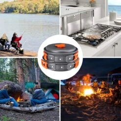 Camping Outdoor Kookset 13-delig Camping Servies En Pannen Pannenset Keukengerei - BPA-vrij & Geen Giftige Stoffen - Opvouwbaar & Licht - Ideaal Voor Reizen, Festival, Wandelen -Winkel Voor Kampeerartikelen 1200x1200 1757