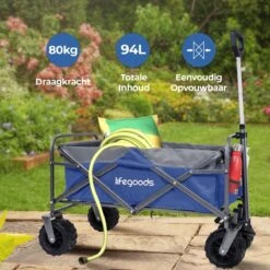 LifeGoods Bolderkar - Opvouwbaar - Tot 80KG - 94L - Wasbaar Polyester - 98x45cm - Blauw/Grijs 14 LifeGoods Bolderkar - Opvouwbaar - Tot 80KG - 94L - Wasbaar Polyester - 98x45cm - Blauw/Grijs -Winkel Voor Kampeerartikelen 1200x1200 1790