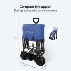 LifeGoods Bolderkar - Opvouwbaar - Tot 80KG - 94L - Wasbaar Polyester - 98x45cm - Blauw/Grijs 15 LifeGoods Bolderkar - Opvouwbaar - Tot 80KG - 94L - Wasbaar Polyester - 98x45cm - Blauw/Grijs -Winkel Voor Kampeerartikelen 1200x1200 1791