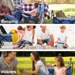 LifeGoods Bolderkar - Opvouwbaar - Tot 120KG - 103L - Extra Draagtas En Duwstang - Wasbaar Polyester - 98x45cm - Blauw/Grijs -Winkel Voor Kampeerartikelen 1200x1200 1834