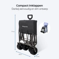 LifeGoods Bolderkar - Opvouwbaar - Tot 80KG - 94L - Wasbaar Polyester - 98x45cm - Zwart/Grijs 19 LifeGoods Bolderkar - Opvouwbaar - Tot 80KG - 94L - Wasbaar Polyester - 98x45cm - Zwart/Grijs -Winkel Voor Kampeerartikelen 1200x1200 1876