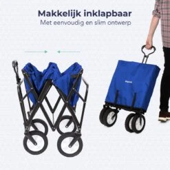 LifeGoods Bolderkar - Opvouwbaar - Draaibare Wielen - 2 Standen - 70KG Draagkracht - Blauw -Winkel Voor Kampeerartikelen 1200x1200 1890
