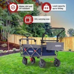 AREBOS Premium Steekwagen Met Dak Opvouwbare Tuinkar Handkar Bolderkar Blauw / Grijs 16 AREBOS Premium Steekwagen Met Dak Opvouwbare Tuinkar Handkar Bolderkar Blauw / Grijs -Winkel Voor Kampeerartikelen 1200x1200 1954